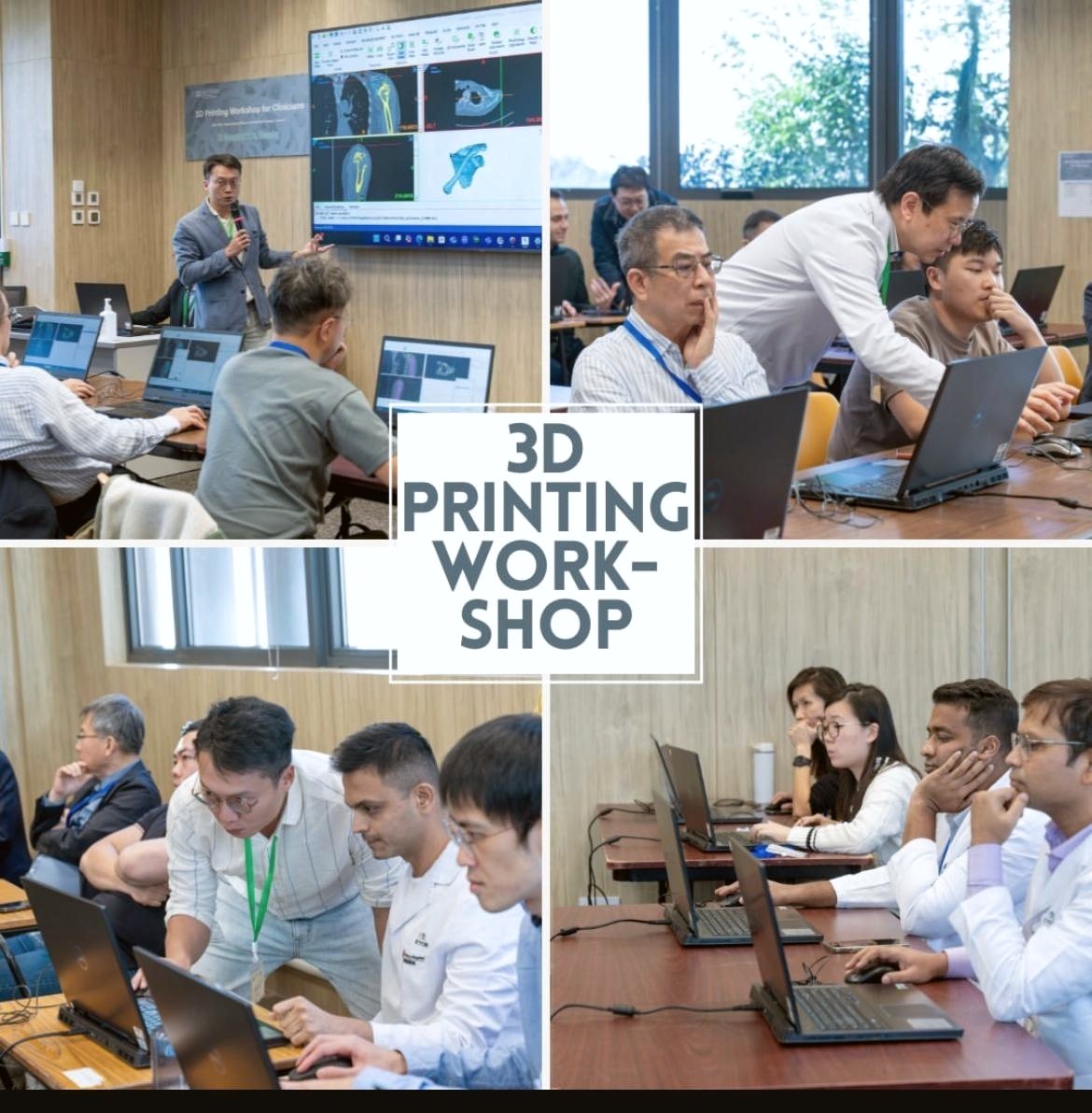 3D Printing Workshop for Clinicians — surgeons working through planning software
