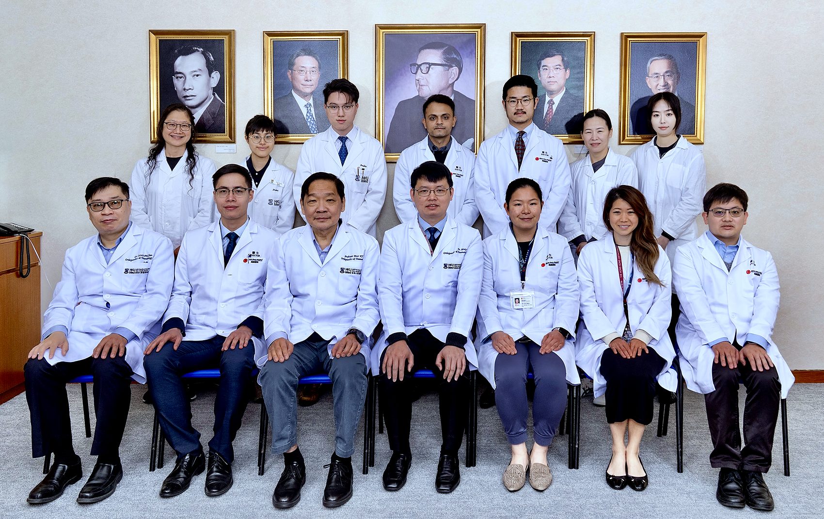 Departmental photograph on fellowship completion at the Department of Orthopaedics and Traumatology, University of Hong Kong